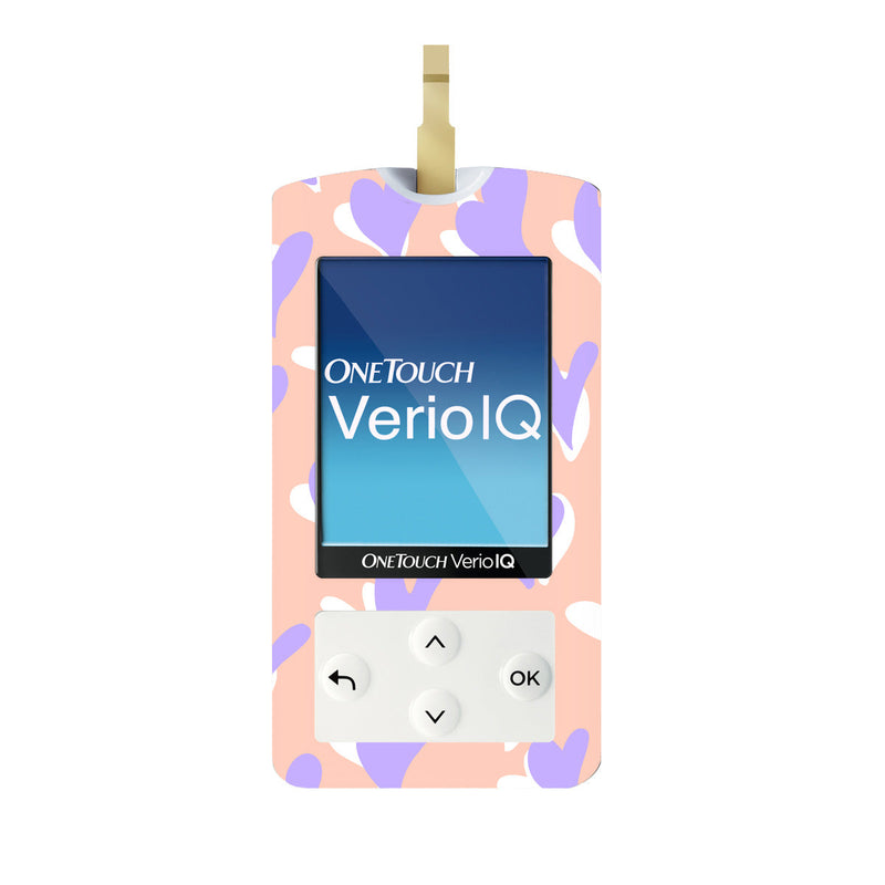 Peelz Lavender Love for OneTouch Verio IQ Glucometer Peelz/Stickers