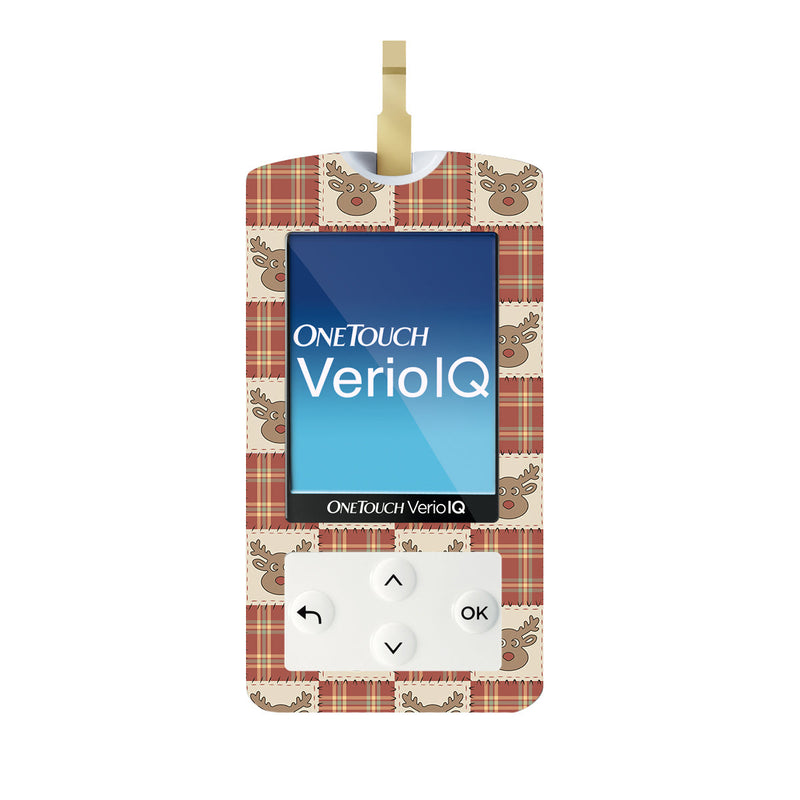 Peelz Rustic Reindeer OneTouch Verio IQ Glucometer Sticker - Pump Peelz Peelz/Stickers