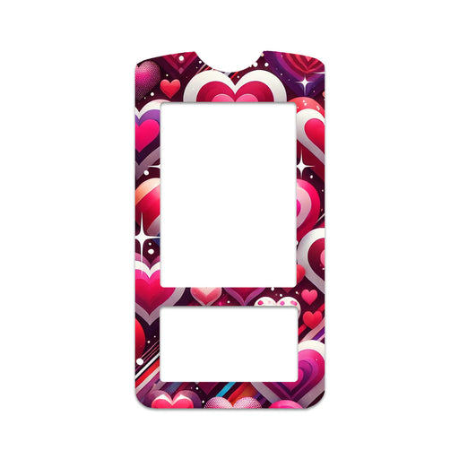 Peelz Sparkly Hearts for OneTouch Verio IQ Glucometer Peelz/Stickers
