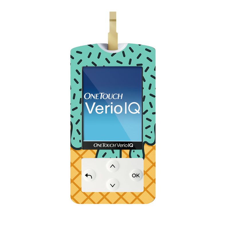 Peelz Ice Cream Social OneTouch Verio IQ Glucometer Sticker - Pump Peelz Peelz/Stickers