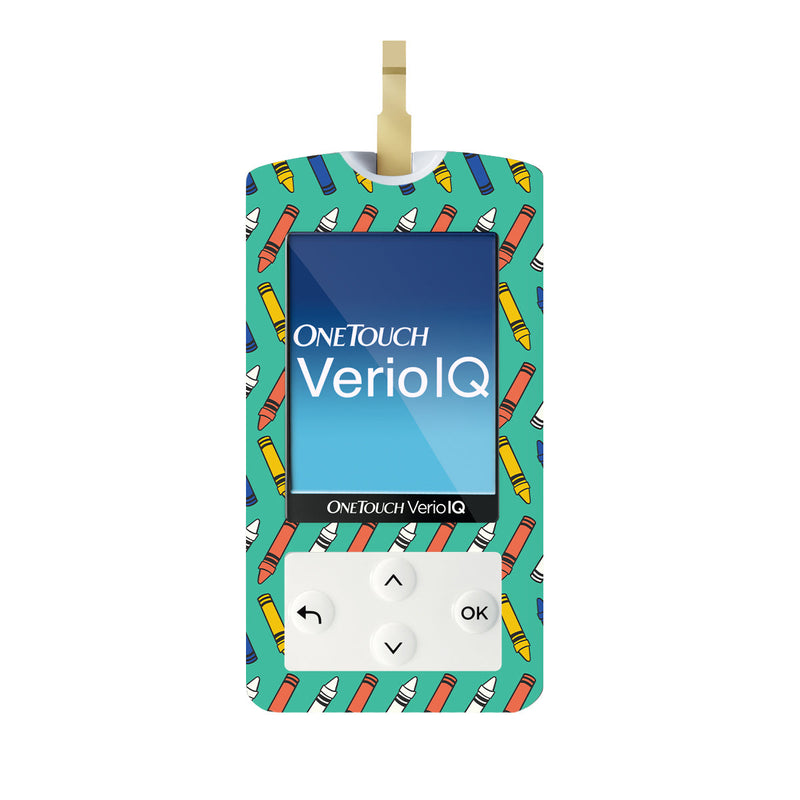 Peelz Crayon Pop OneTouch Verio IQ Glucometer Sticker - Pump Peelz Peelz/Stickers