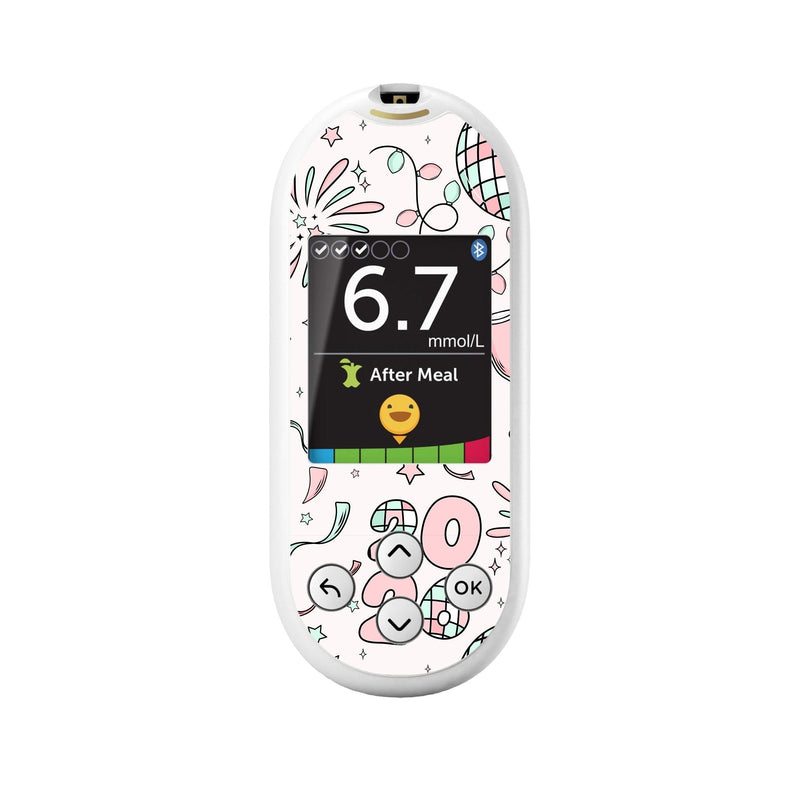 Peelz Cheers to '26 OneTouch Verio Reflect Glucometer - Pump Peelz Peelz/Stickers