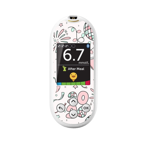 Peelz Cheers to '26 OneTouch Verio Reflect Glucometer - Pump Peelz Peelz/Stickers
