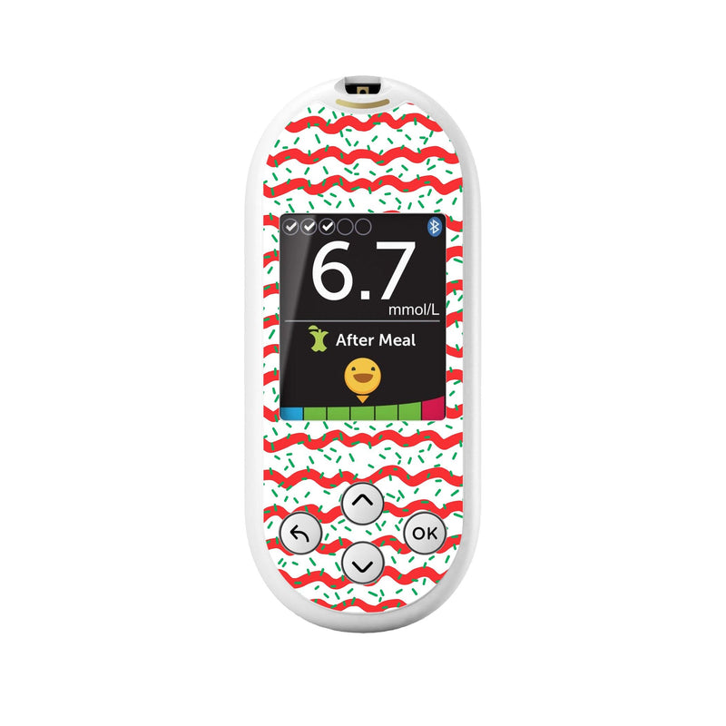 Peelz Christmas Icing OneTouch Verio Reflect Glucometer - Pump Peelz Peelz/Stickers