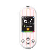 Peelz Peppermint Stripes OneTouch Verio Reflect Glucometer - Pump Peelz Peelz/Stickers