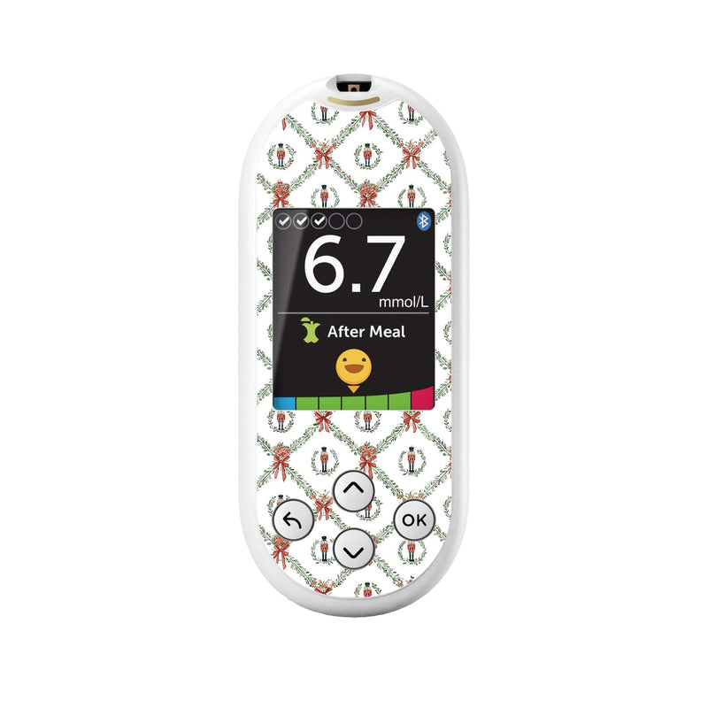 Peelz Nutcracker Noel OneTouch Verio Reflect Glucometer - Pump Peelz Peelz/Stickers