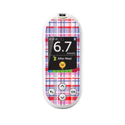 Peelz Party Plaid OneTouch Verio Reflect Glucometer - Pump Peelz Peelz/Stickers