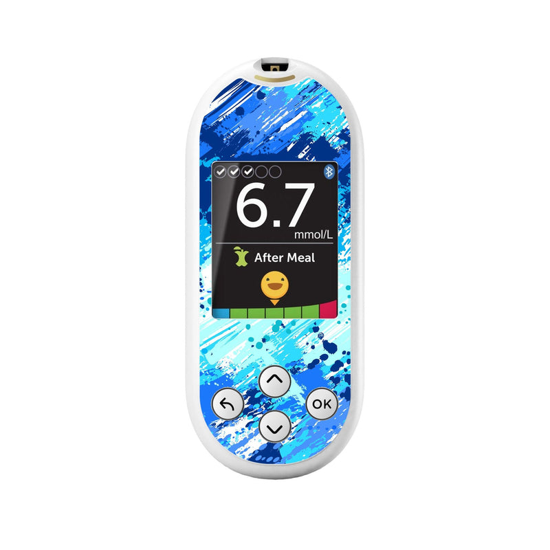 Peelz Beta Blue Sticker for OneTouch Verio Reflect Glucometer Peelz/Stickers