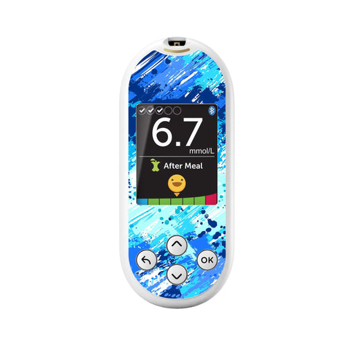 Peelz Beta Blue Sticker for OneTouch Verio Reflect Glucometer Peelz/Stickers