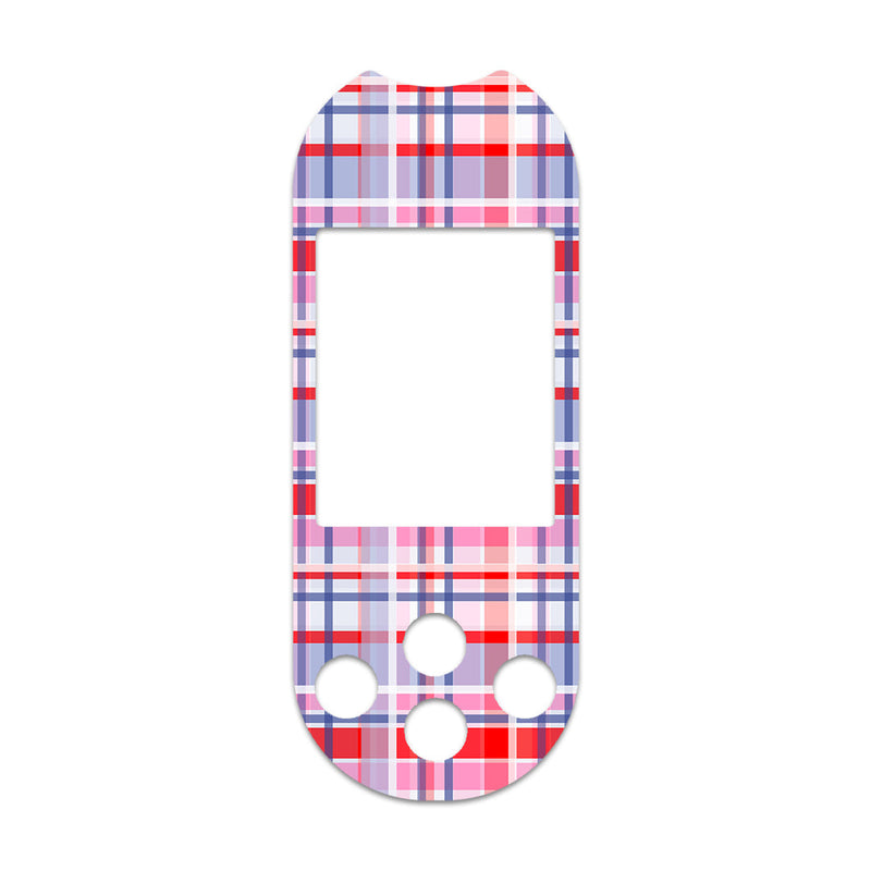Peelz Party Plaid OneTouch Verio Reflect Glucometer - Pump Peelz Peelz/Stickers