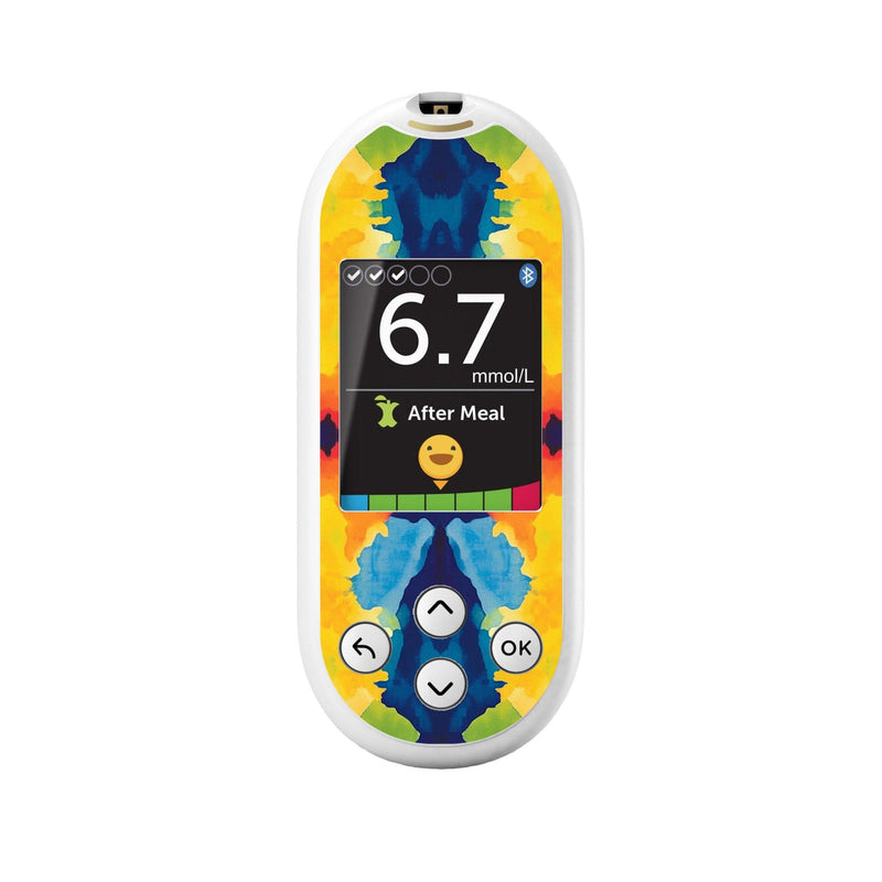 Peelz Bright Tie Dye OneTouch Verio Reflect Glucometer Peelz/Stickers