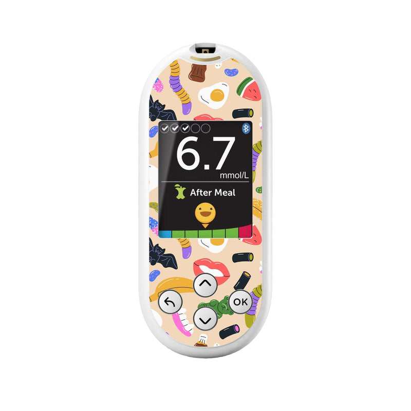 Peelz Candy Chaos OneTouch Verio Reflect Glucometer - Pump Peelz Peelz/Stickers