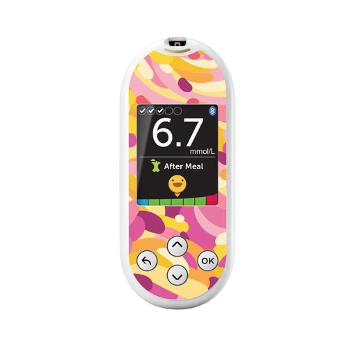 Peelz Jelly Swirl OneTouch Verio Reflect Glucometer - Pump Peelz Peelz/Stickers