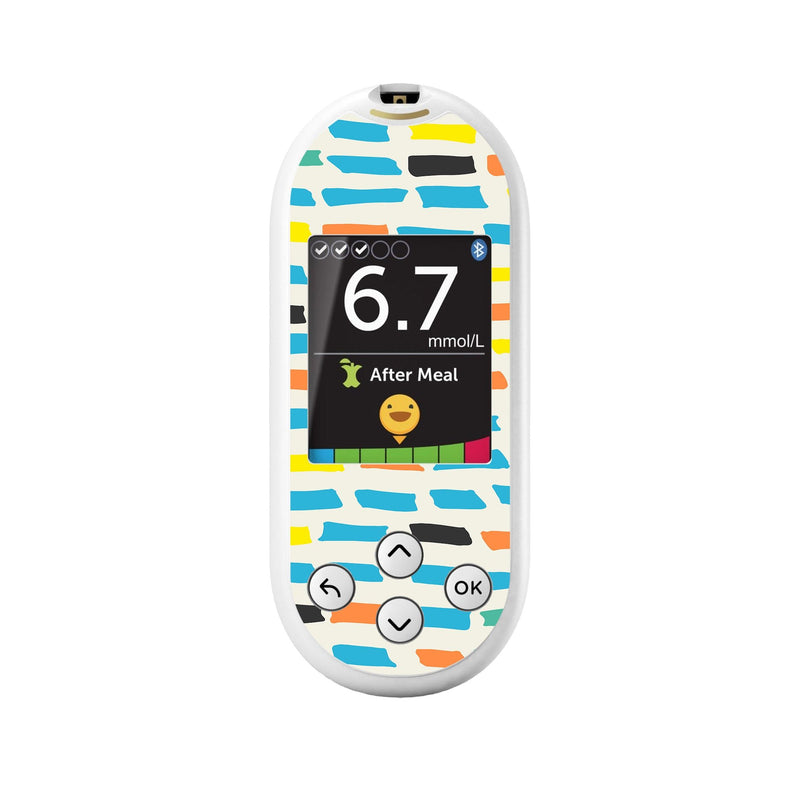 Peelz Colorful Sticks OneTouch Verio Reflect Glucometer - Pump Peelz Peelz/Stickers