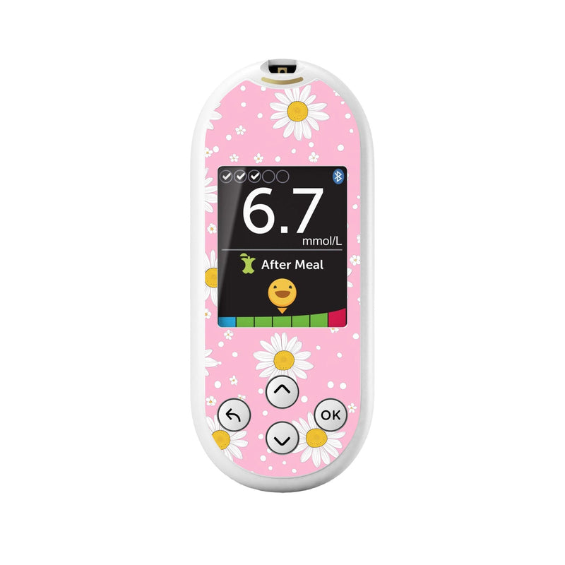 Peelz Spring Daisy OneTouch Verio Reflect Glucometer - Pump Peelz Peelz/Stickers
