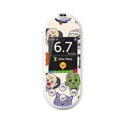 Peelz Monster Mash OneTouch Verio Reflect Glucometer - Pump Peelz Peelz/Stickers