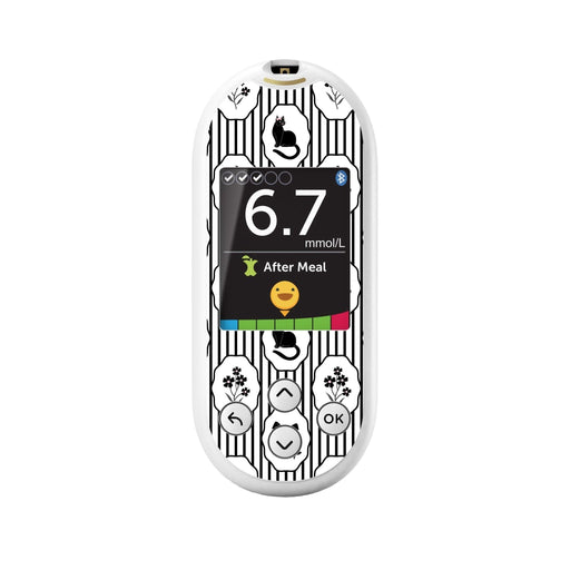 Peelz Midnight Cat OneTouch Verio Reflect Glucometer - Pump Peelz Peelz/Stickers