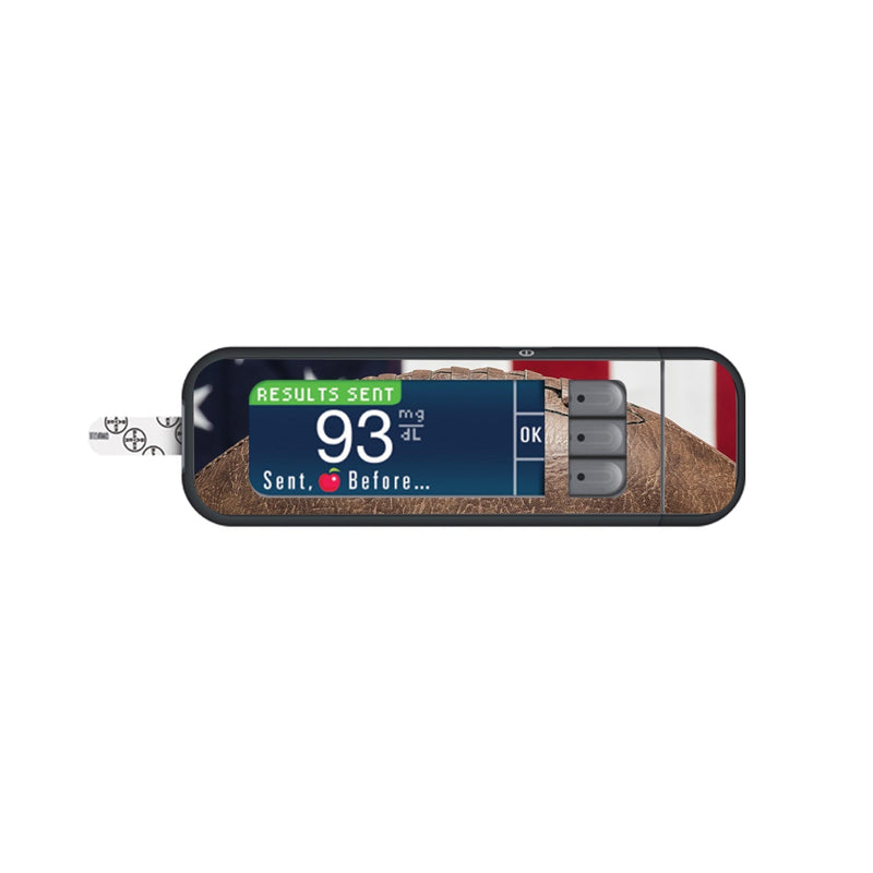 Peelz Vintage Football Bayer Contour© Next One Glucometer Peelz/Stickers