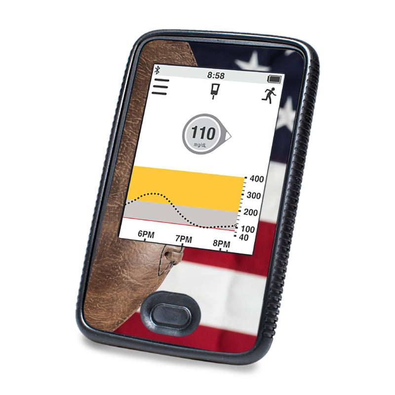Peelz Vintage Football DEXCOM G6 Touchscreen Receiver Peelz/Stickers