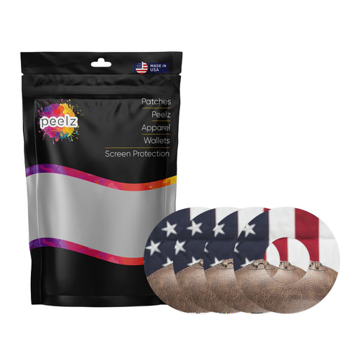 Peelz Vintage Football Patch  Tape Designed for the FreeStyle Libre 2 Patch Medical Tape