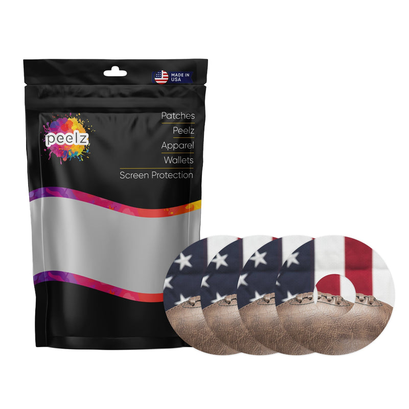 Peelz Vintage Football Patch Tape Designed for the FreeStyle Libre 3 Plus & Lingo Patch Medical Tape