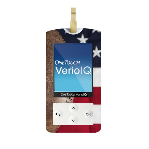 Peelz Vintage Football for OneTouch Verio IQ Glucometer Peelz/Stickers
