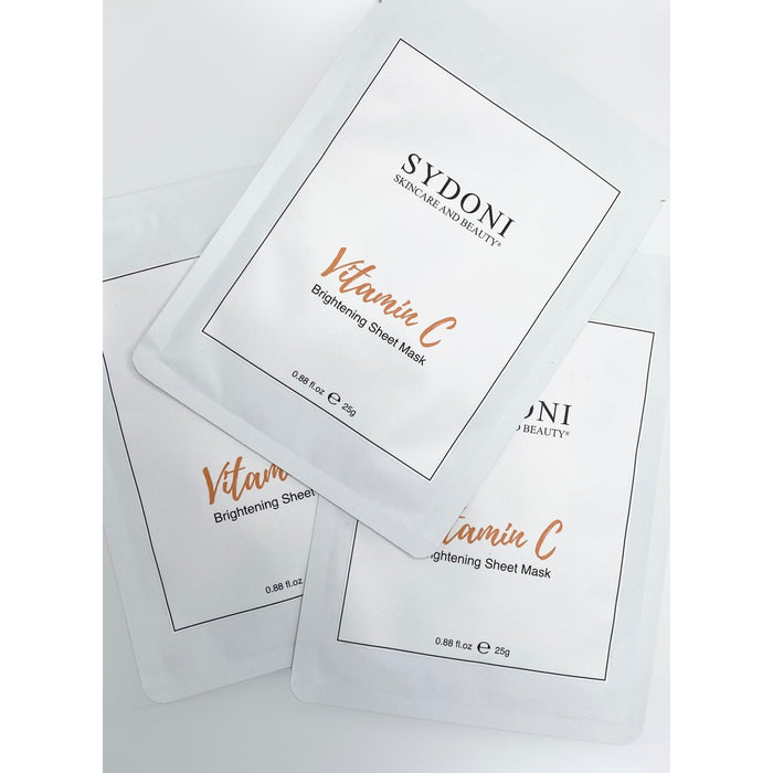 Sydoni Skincare And Beauty - Brightening Vitamin C Sheet Mask With Hyaluronic Acid And Trehalose 25G 0.88 Fl. Oz.