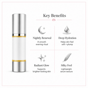Glimmer Goddess® Organic Skin Care Vitamin A Microcaps Serum Serums White Smoke