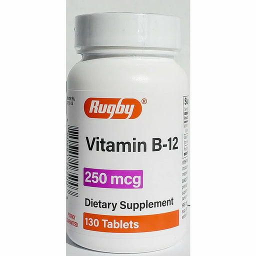 Rugby VITAMIN B-12 250 MCG TAB 130 Vitamins & Supplements