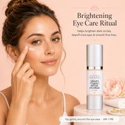 Glimmer Goddess® Organic Skin Care Organic Vitamin C Eye Serum – Peptide Treatment for Dark Circles For Eyes