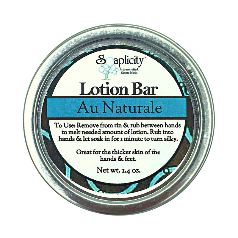 Soaplicity Au Naturale Lotion Bar - Unscented Lotion Bar