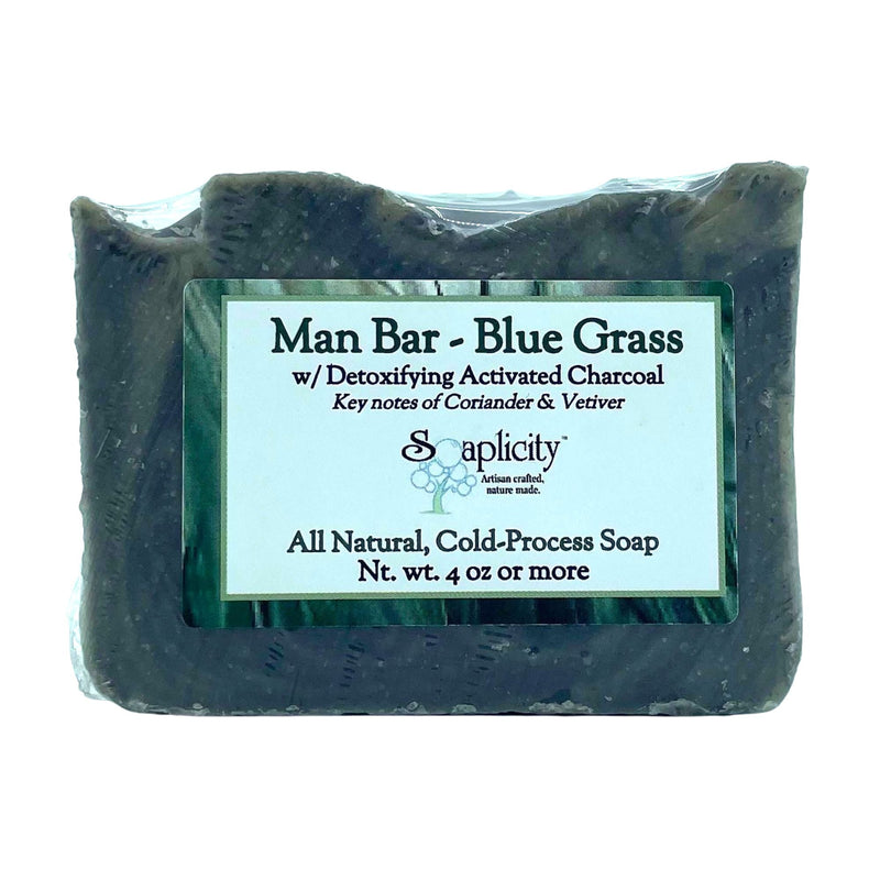 Soaplicity Blue Grass Soap Man Bar Soap Bar