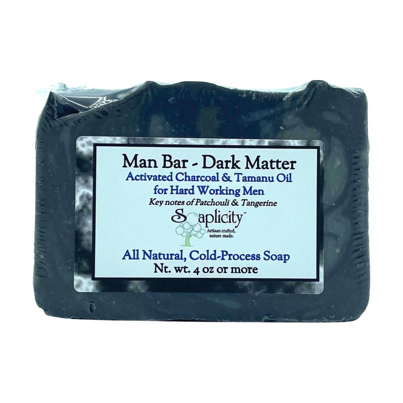 Soaplicity Dark Matter Soap Man Bar Soap Bar