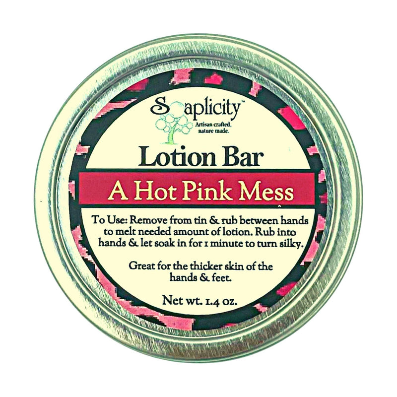 Soaplicity A Hot Pink Mess Lotion Bar Lotion Bar