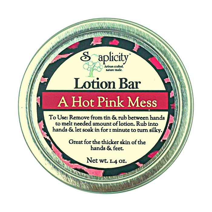 Soaplicity - A Hot Pink Mess Lotion Bar