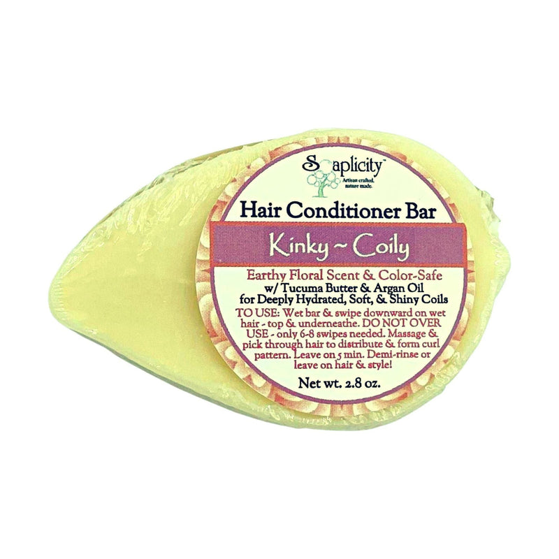Soaplicity Hair Conditioner Bar - Kinky Coily Hair Conditioner Bar