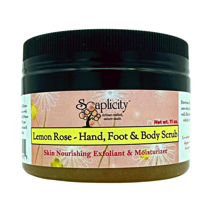 Soaplicity - Lemon Rose Hand, Foot & Body Sugar Scrub