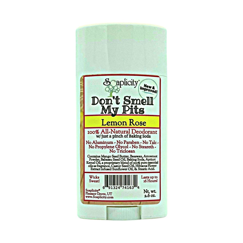 Soaplicity Don't Smell My Pits Natural Deodorant - Lemon Rose Deodorants