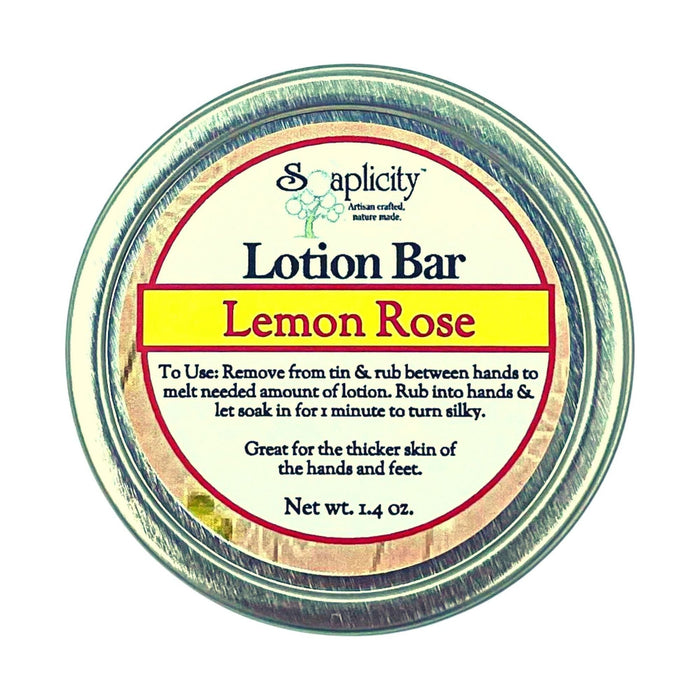 Soaplicity - Lemon Rose Lotion Bar