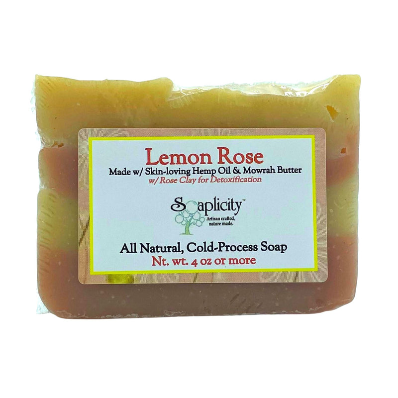 Soaplicity Lemon Rose Soap Bar Soap Bar