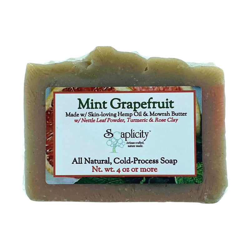 Soaplicity Mint Grapefruit Soap Bar Soap Bar