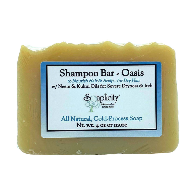 Soaplicity Oasis Shampoo Bar for Severely Dry Scalp Shampoo Bar