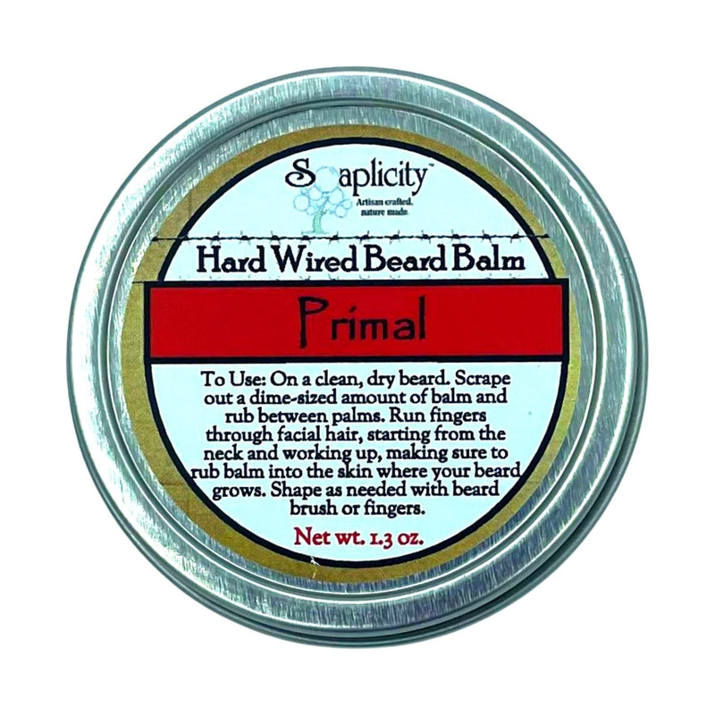 Soaplicity Primal Hard Wired Beard Balm Beard Balm