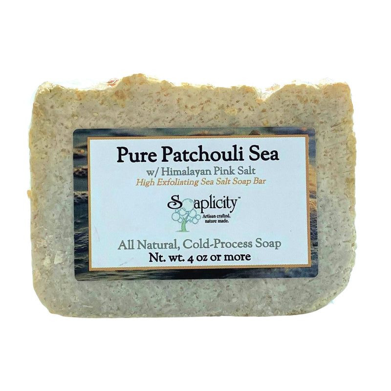 Soaplicity Pure Patchouli Sea Salt Soap Bar Soap Bar