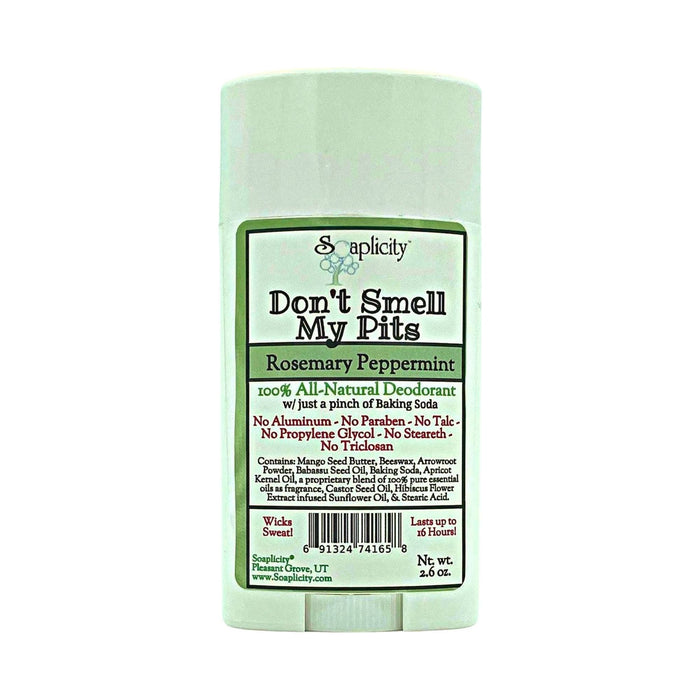 Soaplicity - Don'T Smell My Pits Natural Deodorant - Rosemary Peppermint