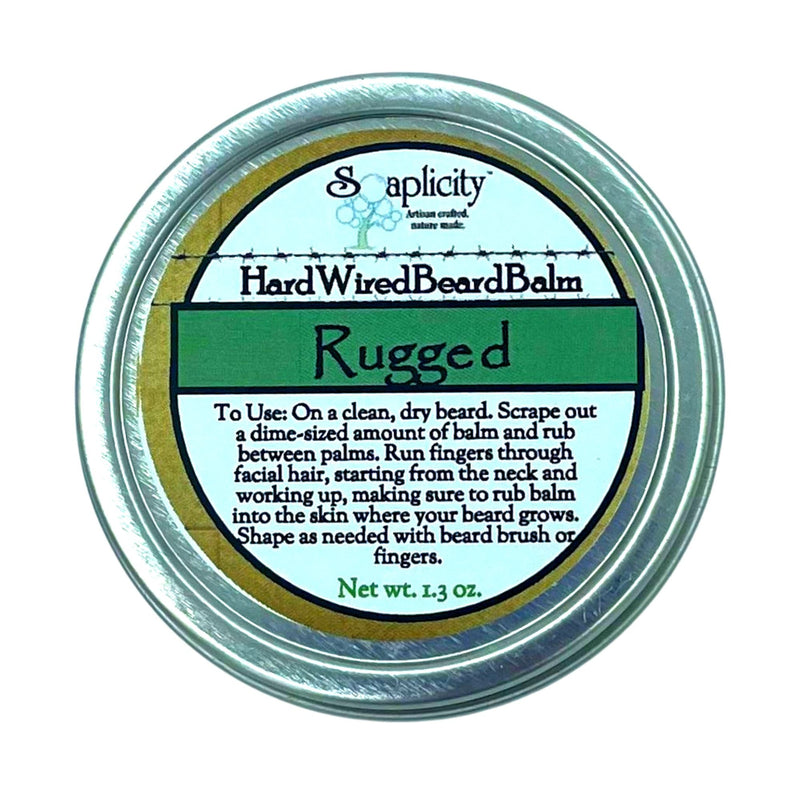 Soaplicity Rugged Hard Wired Beard Balm Beard Balm