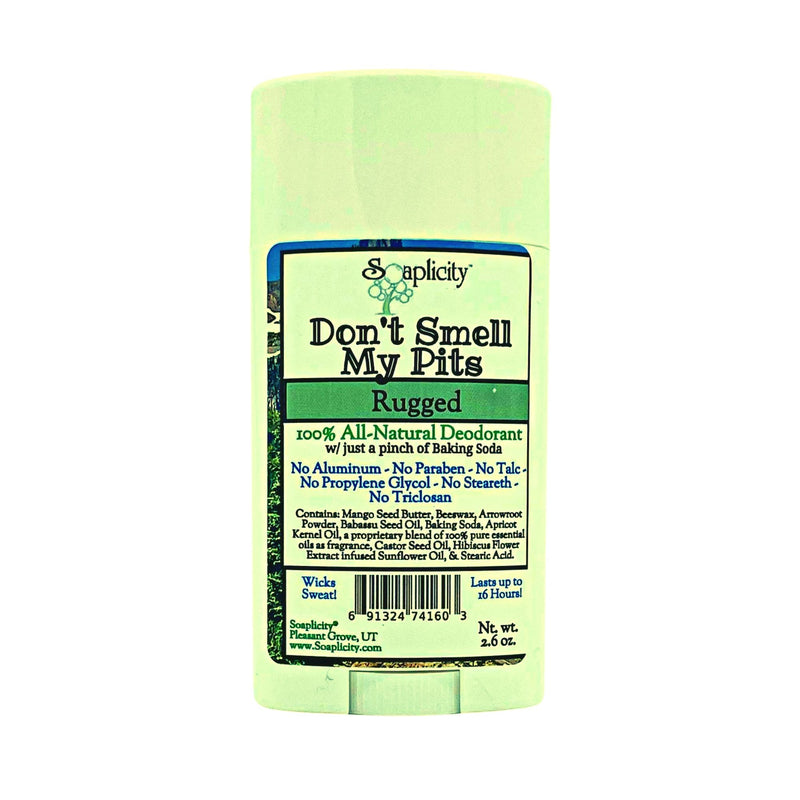 Soaplicity Don't Smell My Pits Natural Deodorant - Rugged Deodorants