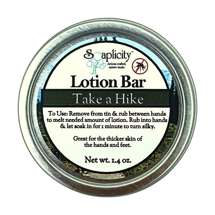 Soaplicity - Take A Hike Lotion Bar - 100% Natural Bug Repellent