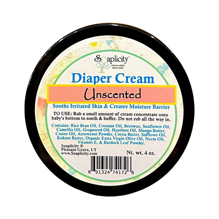 Soaplicity - Diaper Cream W/ Moisture Barrier - 100% Natural