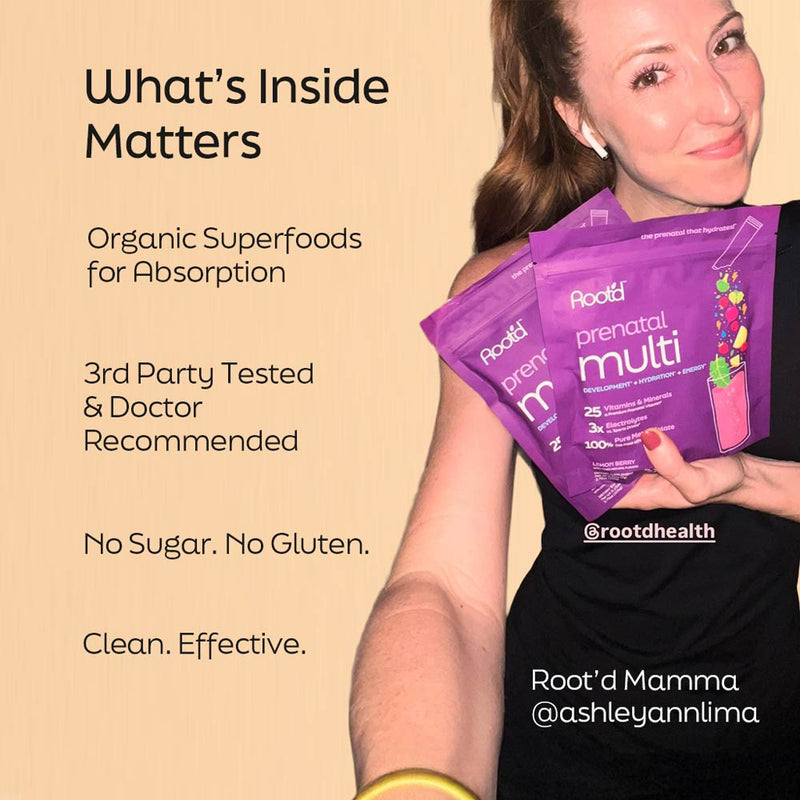 Root'd Essential Prenatal Nutrition + Electrolytes Prenatal